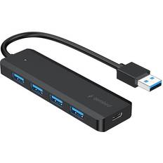 Gembird UHB-U3P4P-02 4 Ports USB Hub 4 Ports Zwart