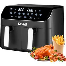 Yashe 9L Dual Air Fryer with 8-In-1 Cooking Presets