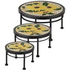 Planters Accessories Regal Art & Gift Plant Stand Set 3 - Sunflower