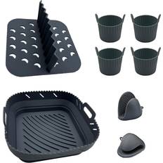 Silicone Air Fryer Liner Set with Divider 5.5L