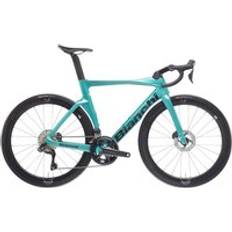 Bianchi Oltre Comp Racercykel Kolfiber 105 Di2 2x12 Velomann Hjul Celeste 50