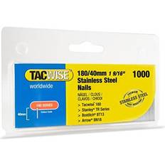 Tacwise Type 18040 mm Stainless Steel 18G Brad Nails Pack of 1000 Silver