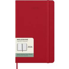 Red Calendars Moleskine Large Red Weekly Hard Cover 12 Month 2026 Planner