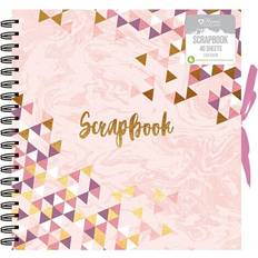 Black Scrapbooking 40 Sheets Contemporary Triangle Design Scrap Book