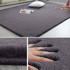 Aspire Homeware Soft Fluffy Shaggy Rugs 80x150 cm Grey