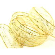 Gold Wrapping Paper & Gift Wrapping Supplies Berisfords Empire Metallic Ribbon 200 Gold 4cm per Metre