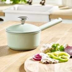 Dunelm Cast Aluminium Saucepan 16cm With Lid Green