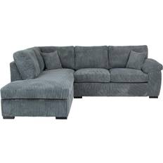 UK Jumbo Cord Elegant L Shape 4 Seater Right-Facing Set Sofa