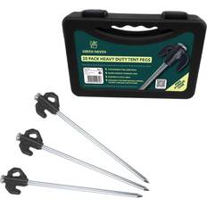 Haven Galvanised Stainless Steel Hard Ground Tent Pegs 20 Pack