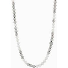 Glass - Men Necklaces Emporio Armani Iconic Trend Glass Pearl Beaded Necklace - Silver