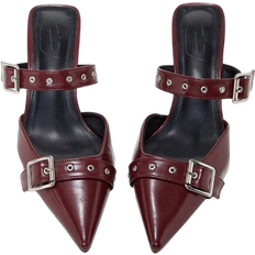 Shein Buckle Decor Burgundy High Heel Pumps For Summer Graduation Heels Prom Heels Vacation Shoes Summer Sale Elegant Heels Back To School Shoes College Student ShoesSexy Party Baddie Trendy Chic Gorgeous Style Halloween Christmas Gothic Witch Halloween Party