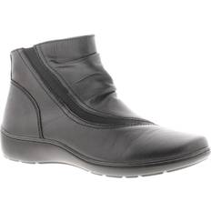 Clarks Ankle Boots Clarks Womens Ankle Boots Cora Derby Leather Zip - Black