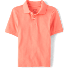 The children place The Children's Place Boys Pique Polo Coral 100% Cotton Coral
