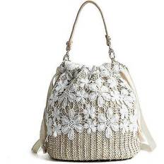 FitVille Straw Crossbody Bag - Women Beach Shoulder Summer Top Handle
