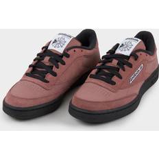 Reebok Club C Trainers Reebok Club C 85 Mens Suede Lace Up Trainers Shoes - Brown