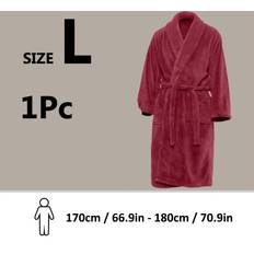 Orange Robes Flemye Unisex Extra Warm Coral Fleece Bathrobe - Mens/Women