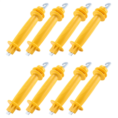 PVC/Plastic Gates Tlily 8-Pack Electric Fence Rubber Gate