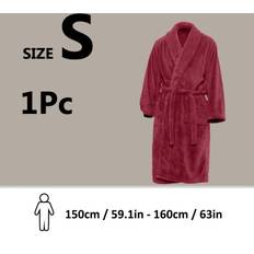 Orange Robes Flemye Unisex Extra Warm Coral Fleece Bathrobe - Mens/Women/Adult