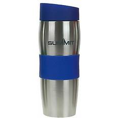 Summit Thermal Coffee Cup Double Walled 380ml Hot Cold Drinks Blue Travel Mug