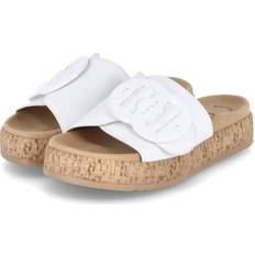 Heeled Sandals Gabor Kirby Womens Mule Sandals - White
