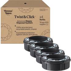 Tommee Tippee Twist and Click Advanced Nappy Bin Refill Cassettes Pack of 4