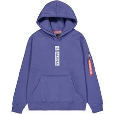 Alpha Industries Unisex Tops Alpha Industries Puff Print Hoodie - Night Purple