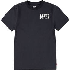 Elastane T-shirts Levi's Boys Black Cotton Mountain T-Shirt - Black