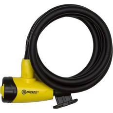 Spiral Bike Lock With Key And Holder Auvray Noir