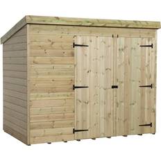 Empire Double Door Tongue and Groove Pent Garden Shed 4000 8 x 8 ft (Building Area )