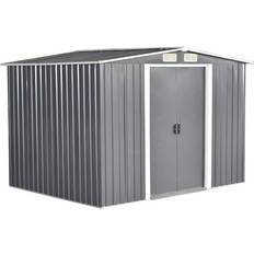 Metal Garden Storage Shed Box Waterproof Foundation Sheds 8 x 6 FT H177.5 x W257 x (Building Area )
