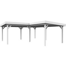 Palmako Træ Carporte Palmako Pavillon Lenna 24.9 m² Hvid (Areal )
