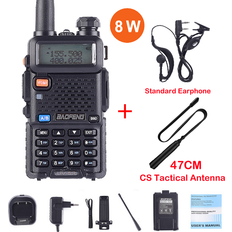 Walkie Talkies Maxpower Real 8W UV-5R Walkie Talkie Dual Band Transceiver