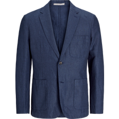 Men - Silver Blazers Jack & Jones Jprccaron Slim Fit Blazer