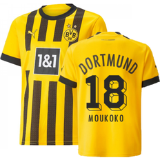 Bundesliga Game Jerseys Puma Borussia Dortmund Home Shirt Kids MOUKOKO 18