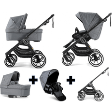 Emmaljunga NXT90 Travel System Flat Seat Black Lounge Grey