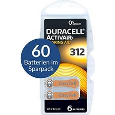 Duracell Activair Hörgerätebatterien Typ 312 60 x 0% Hg