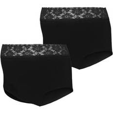 30ºC Gravid- & Amningskläder Mamalicious Maternity 2-pack Lace Trim Waist Control Briefs
