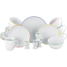 Creatable Luna Color Line 24 Piece Porcelain Dinnerware Service for 4 Dinner Set