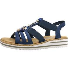 Syntetisk læder Sko Rieker W Sandaler - Blue