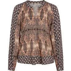 PBO Nassino Blouse Dam Långärmade Blusar - Rose Mix