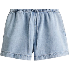 H&M Denim Drawstring Shorts - Light Denim Blue