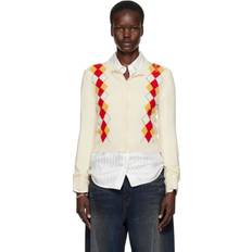 XXXS Koftor Marni Argyle Wool Cardigan - Ivory