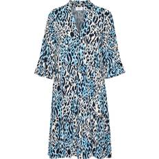 Dame - Naturfarvet Kjoler Saint Tropez EdaSZ Kjole - Breath Blue Animal