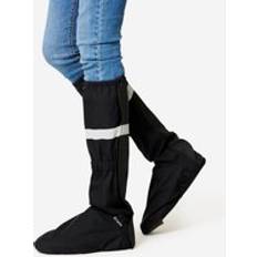 Shoe Covers Btwin City Bike Waterproof High Overshoes Black