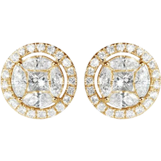 Shein Pair Fashion Cubic Zirconia Stud Earrings For Women For Wedding Engagement Anniversary Party Jewelry Valentine'S Day Gift