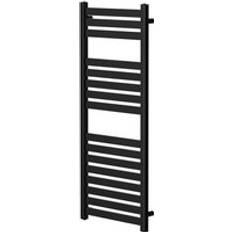 Heated Towel Rails Wholesale Domestic Colore Cassini Matt 1200mm x 500mm Heated Towel Rail Black