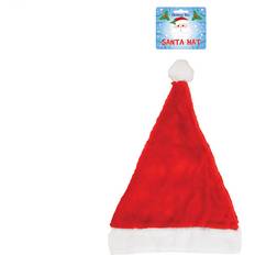 White Santa Hats Fancy Dress Aronz Unisex Father Christmas Hat XMAS Santa Adult Size Hat With White Plush