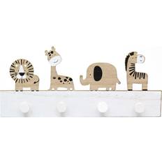 Hooks & Hangers Kid's Room Carousel Home Children's Safari Animal Coat Rack