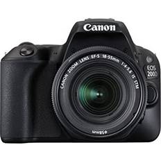 Digitale camera's Canon EOS 200D Mark II Kit EF-S 18-55mm IS STM Zwart