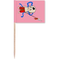 Red Table Decorations DIYthinker Kid Red Mythology Toothpick Flags Marker Topper